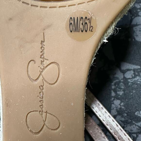 Jessica Simpson Womens 6M Zestah Ankle Strap Wedge Heels Cherry Strawberry Fruit - Picture 9 of 9